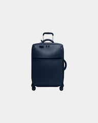 Custom nylon cabin suitcase Lipault 55 cm - Dark Blue