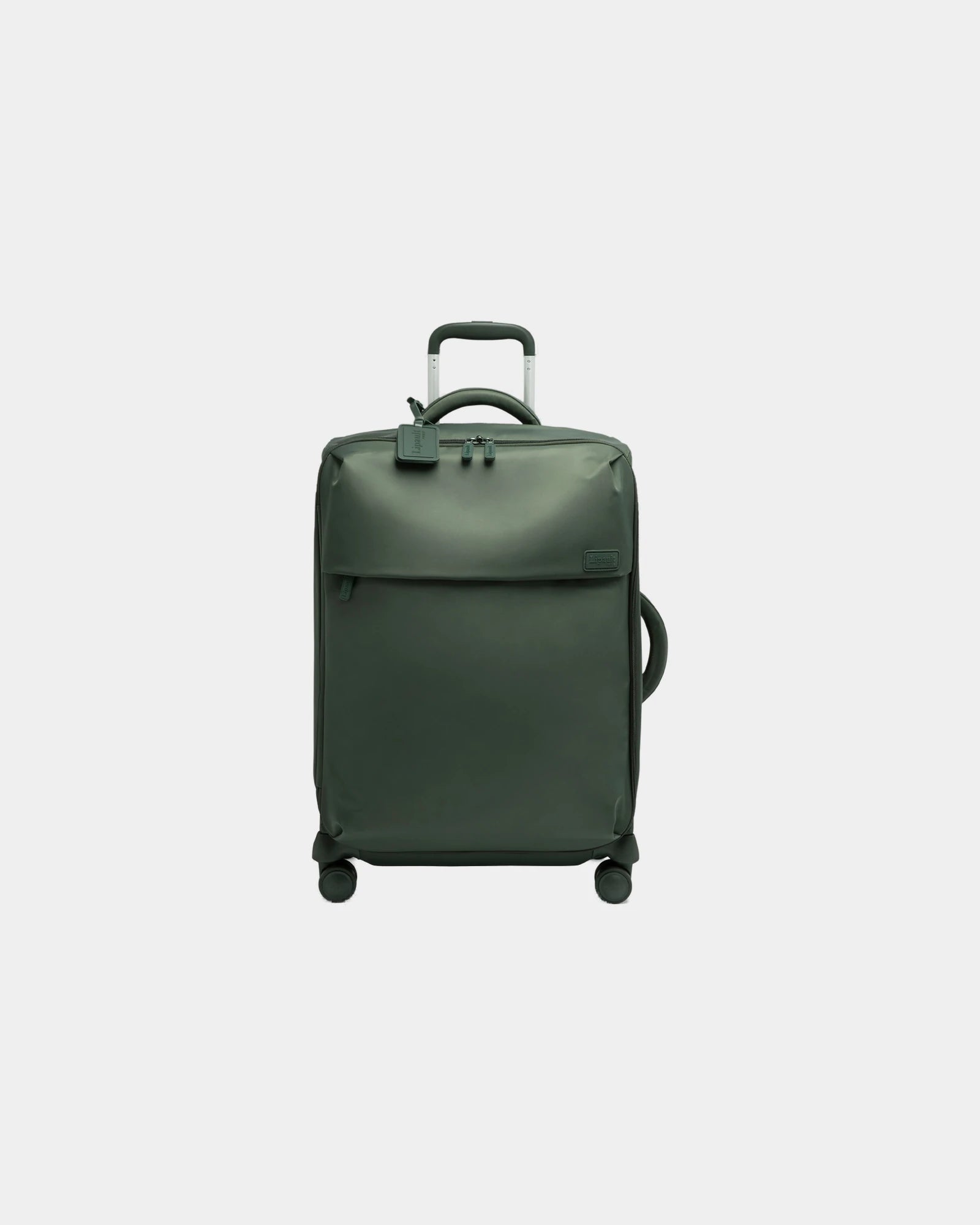 Custom nylon cabin suitcase Lipault 55 cm - Khaki