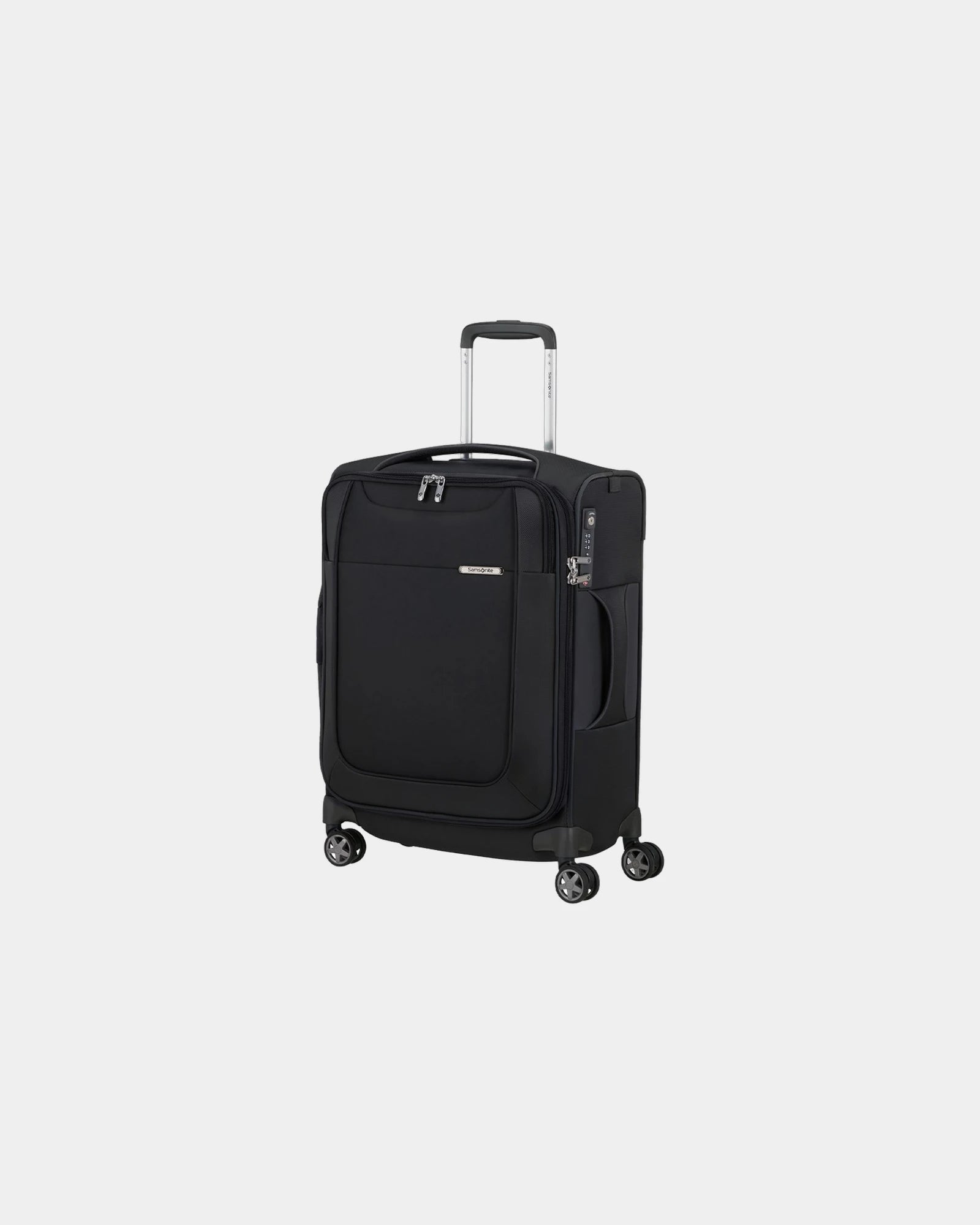Custom expandable soft suitcase Samsonite D'LITE 71cm - Black