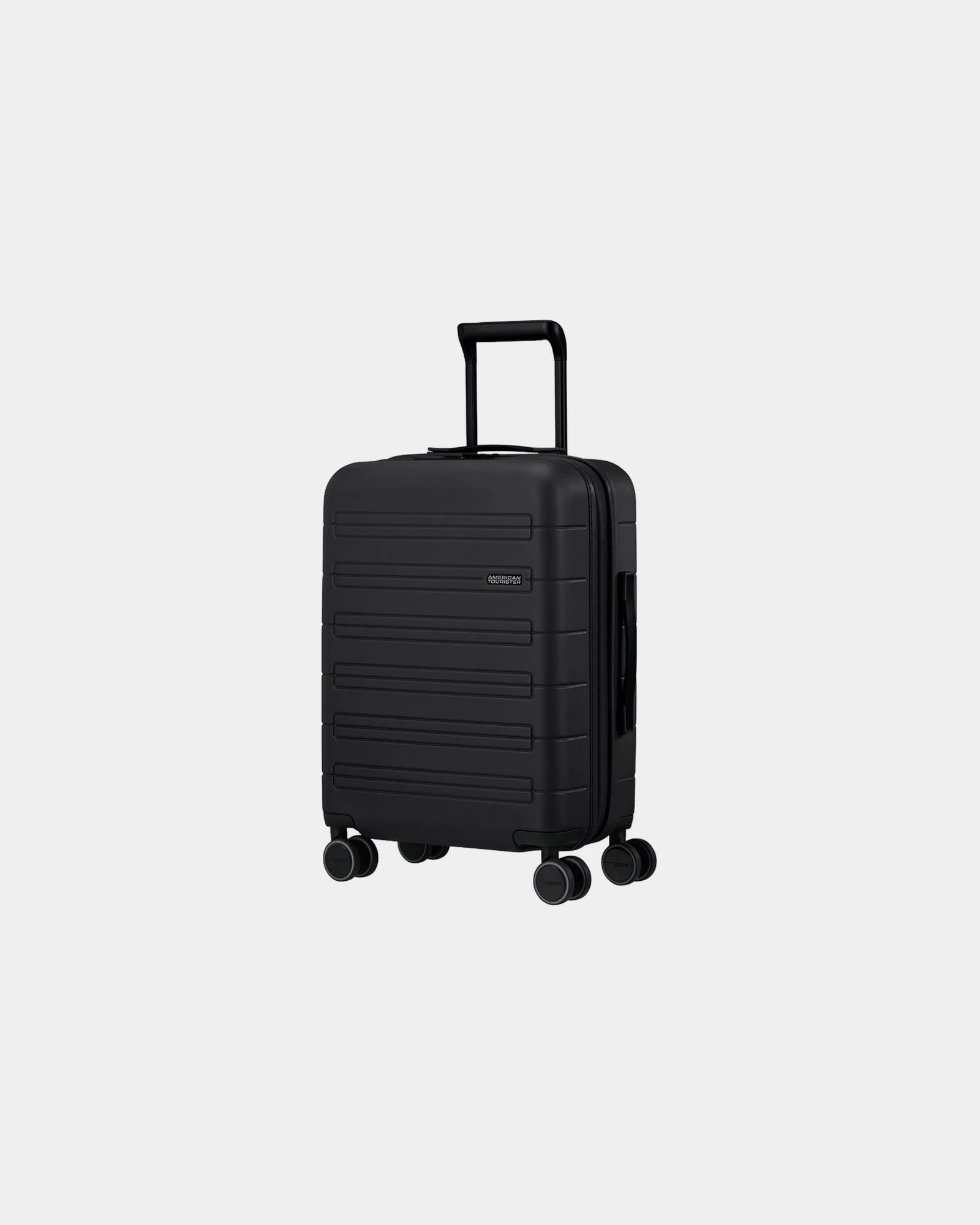 Custom recycled polycarbonate suitcase American Tourister - Black