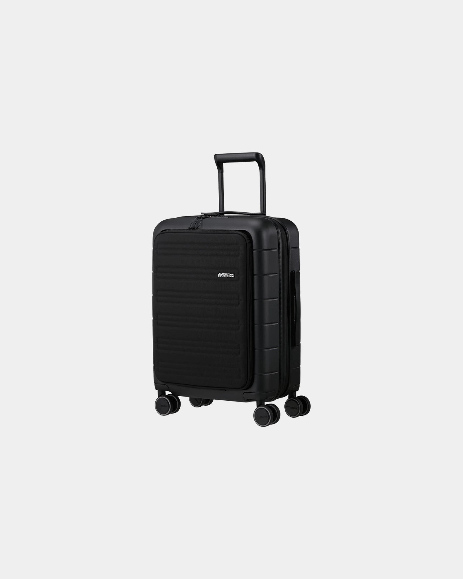 Custom recycled polycarbonate suitcase American Tourister - Black