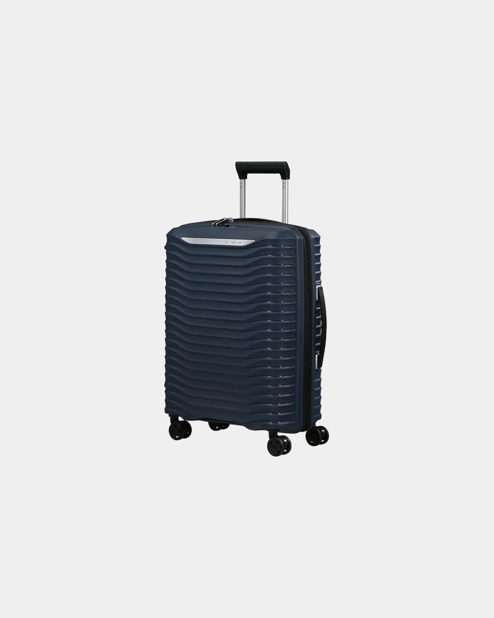 Valise rigide extensible Samsonite Upscape 81 cm à personnaliser - Bleu Foncé