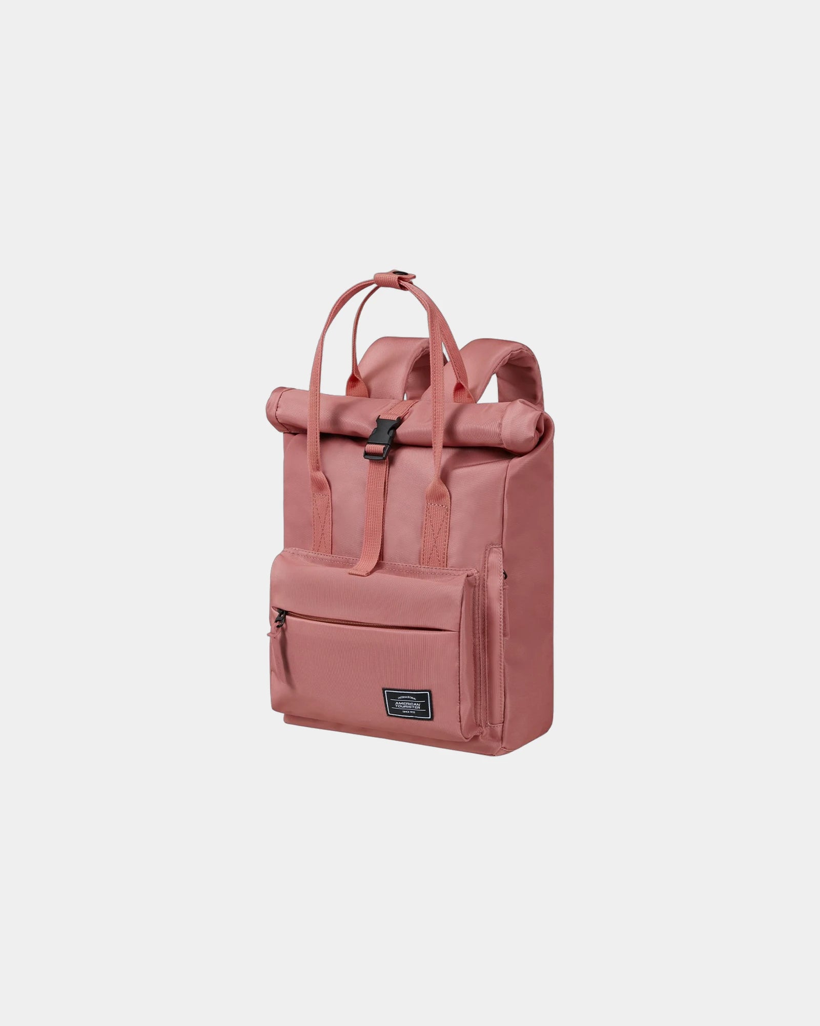 Custom recycled polyester backpack American Tourister Urban - Pink
