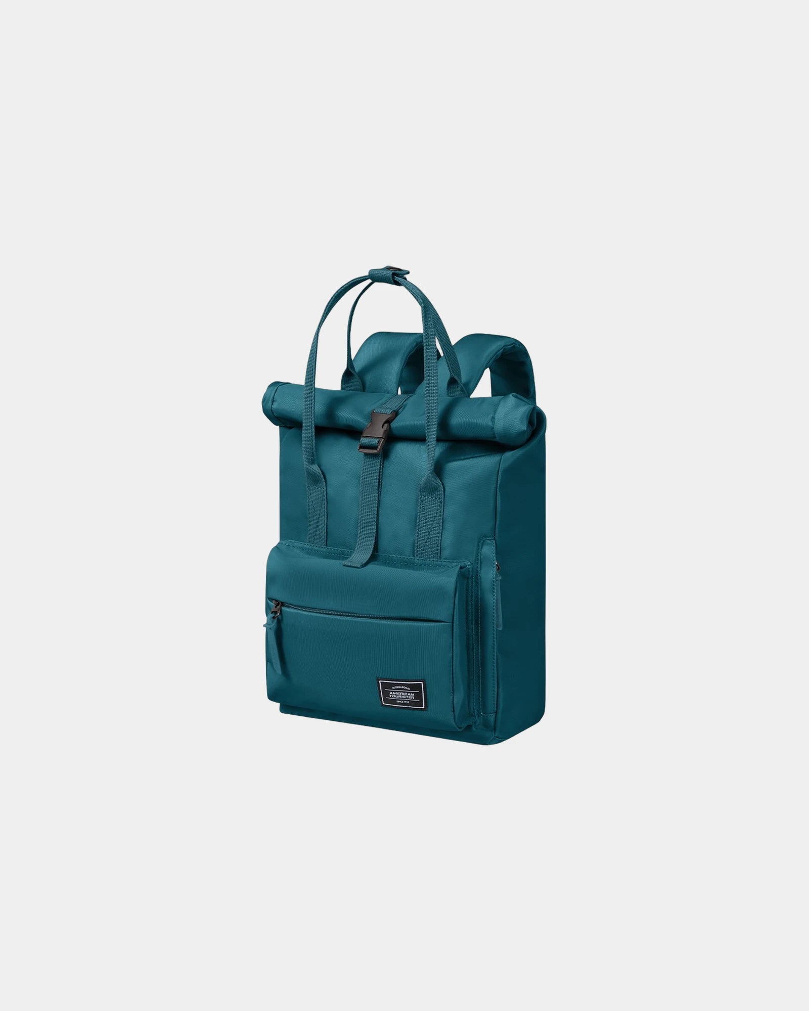 Custom recycled polyester backpack American Tourister Urban - Petrol Blue