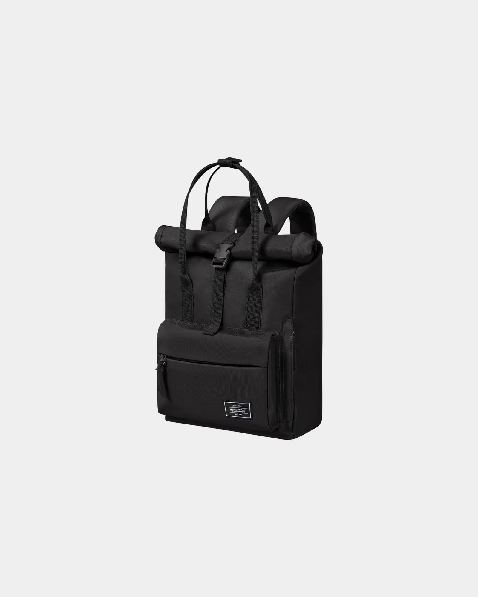 Custom recycled polyester backpack American Tourister Urban - Black