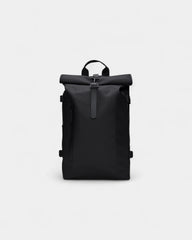 Custom waterproof backpack Rains Rolltop Rucksack Large - Black