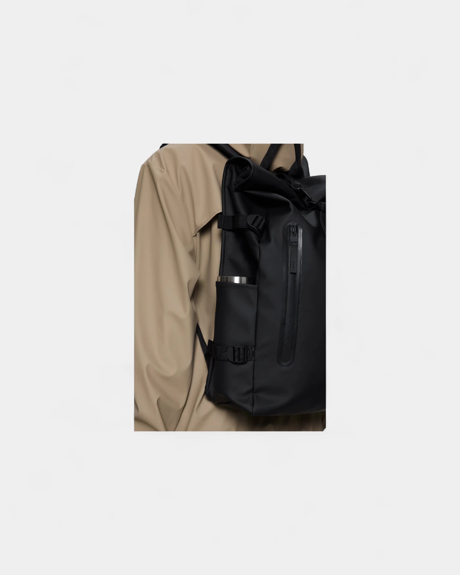 Custom waterproof backpack Rains Rolltop Rucksack Large - 4
