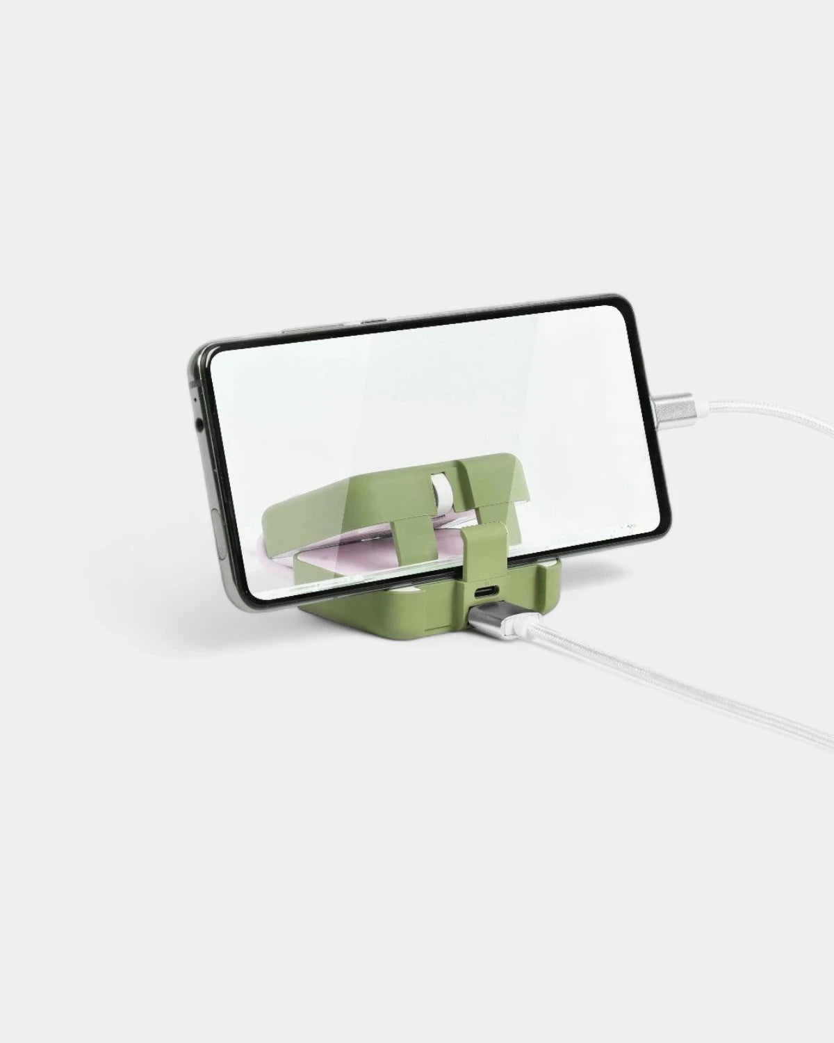 Customizable phone support power bank
