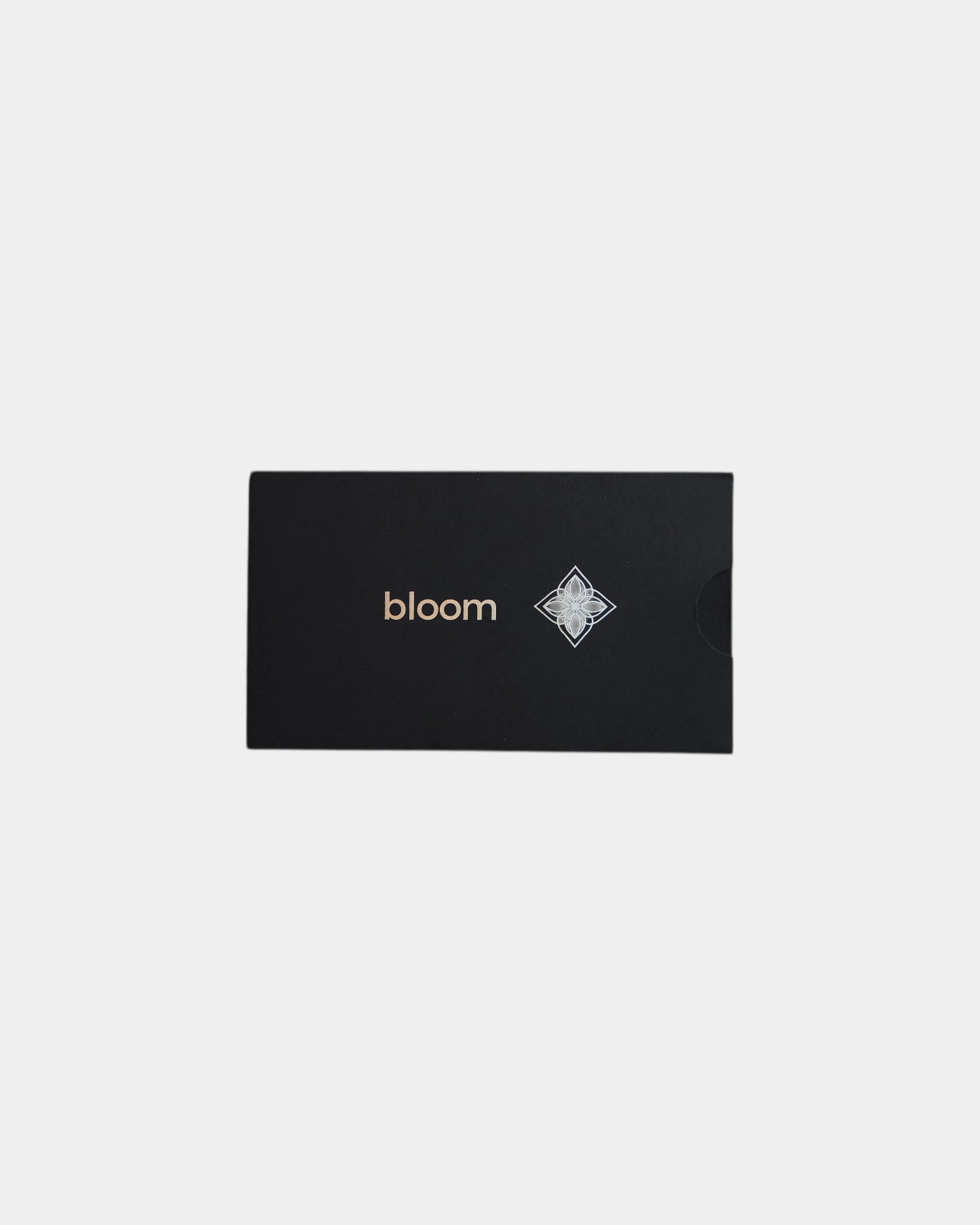 Custom stainless steel Bloom card for digital well-being - Matte Black