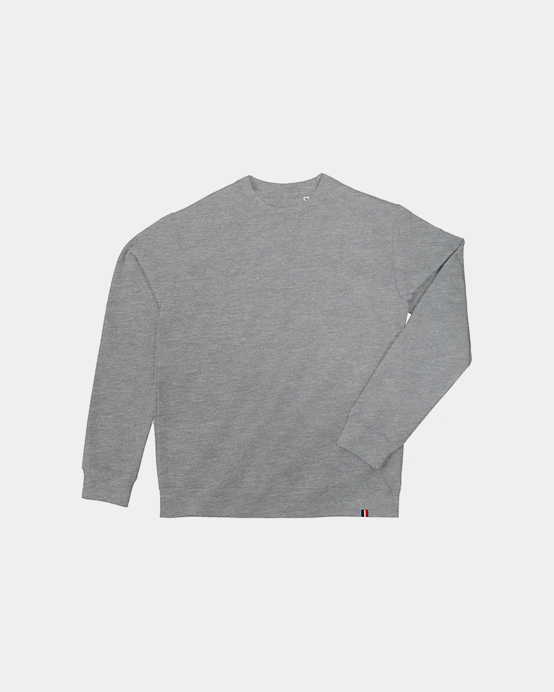 Round neck sweatshirt made in France to customize