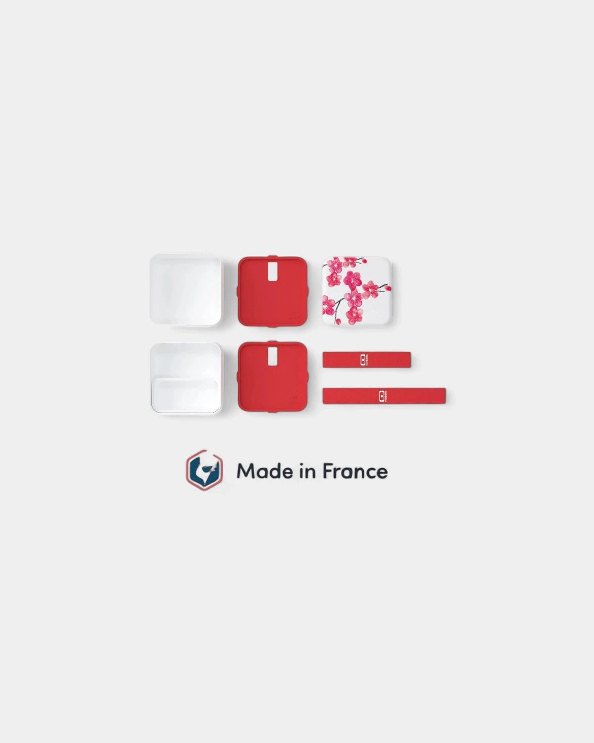 Customizable square lunchbox made in France