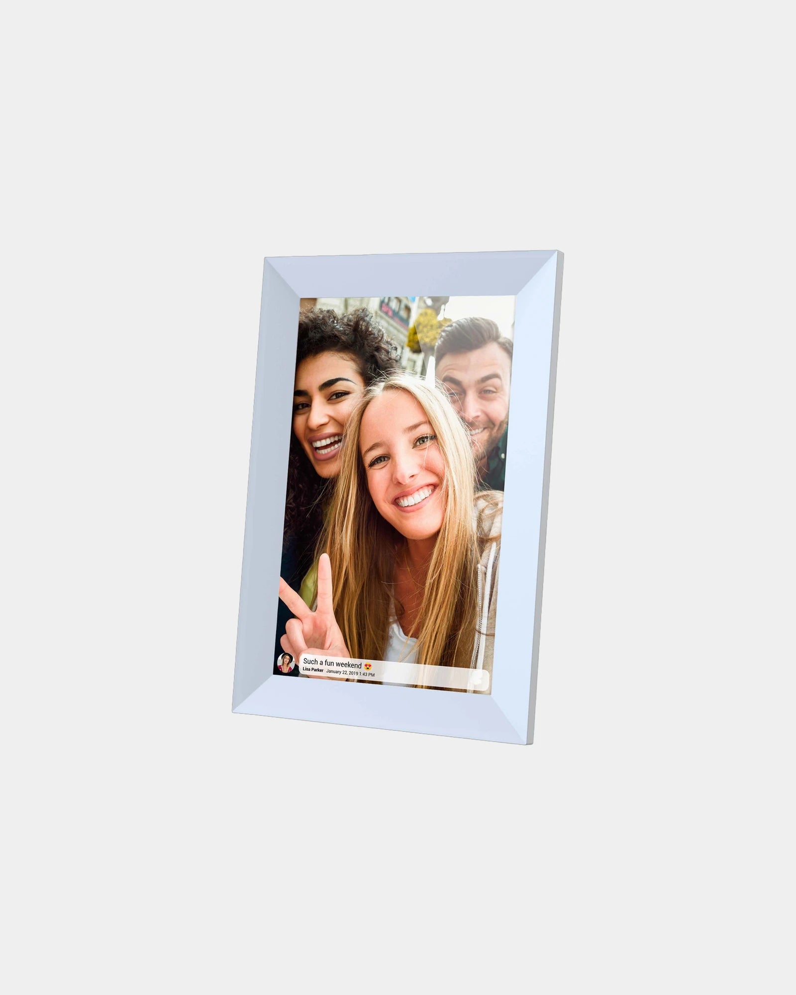 Promotional 10" digital photo frame with Wi-Fi - White