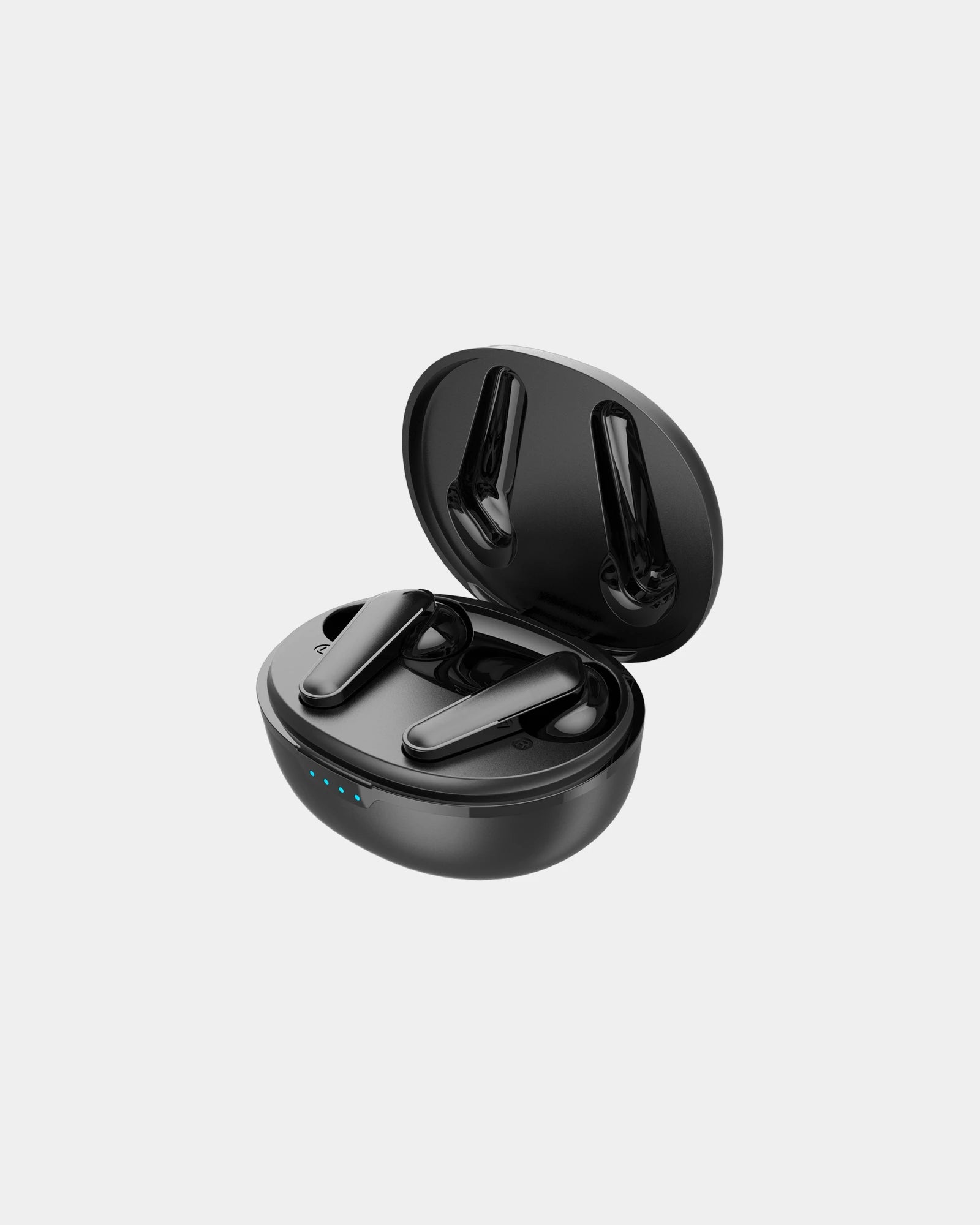 Custom eco-friendly wireless earbuds with ANC - Black