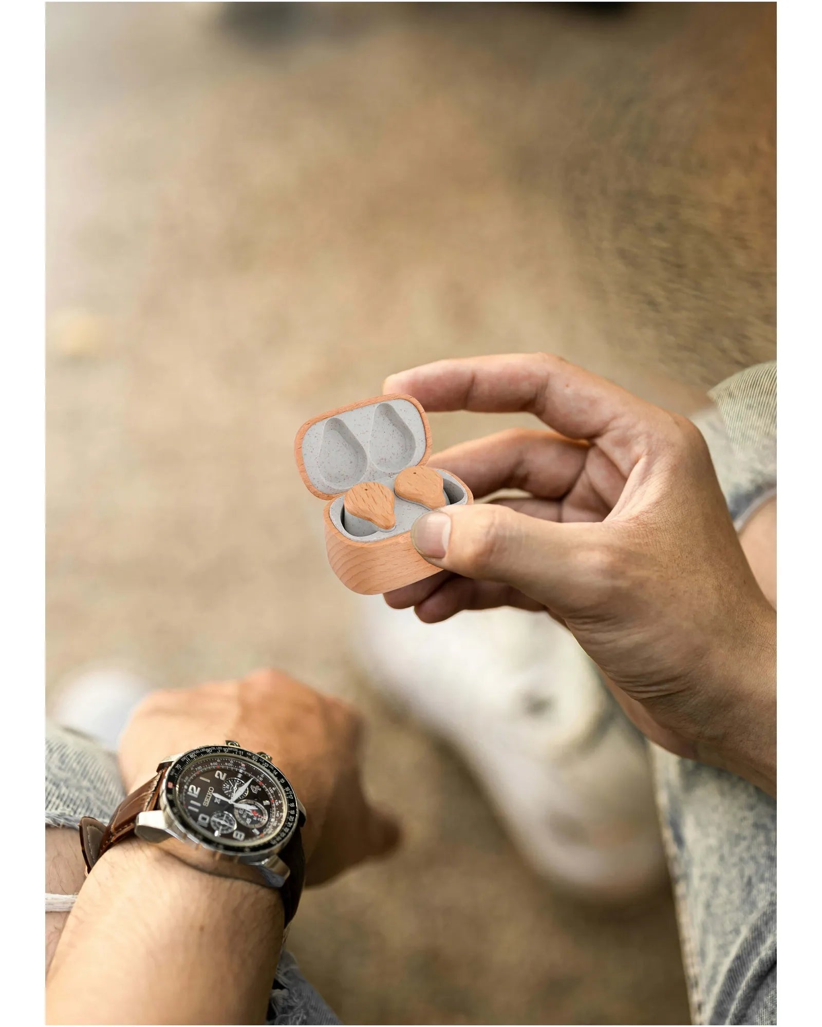 Custom eco-friendly wireless earbuds Prixton TWS163 - 3