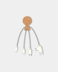 3-in-1 Cork Multi-Cables Customizable