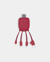Pocket Battery 3,000 mAh & Customizable Multi-Cables