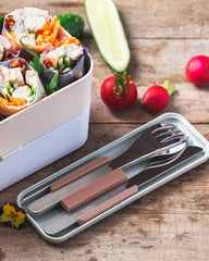 Custom stainless steel cutlery Monbento MB Slim Box - 18
