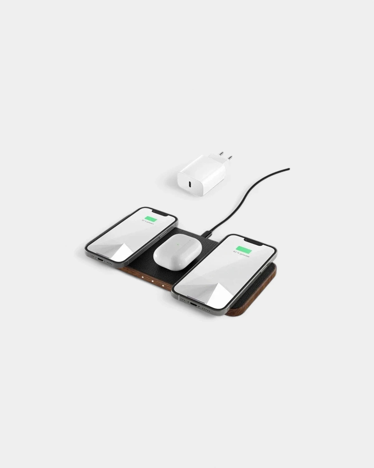 Customizable Wooden Wireless Charging Station