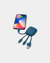 Pocket Battery 3,000 mAh & Customizable Multi-Cables