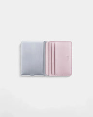 Customizable anti-RFID recycled leather card holder