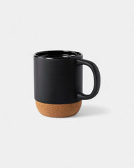 Ceramic and natural cork customizable mug