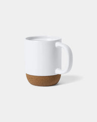 Ceramic and natural cork customizable mug