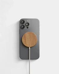 Customizable wooden Magsafe induction charger