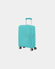 Custom expandable suitcase American Tourister SoundBox - Blue