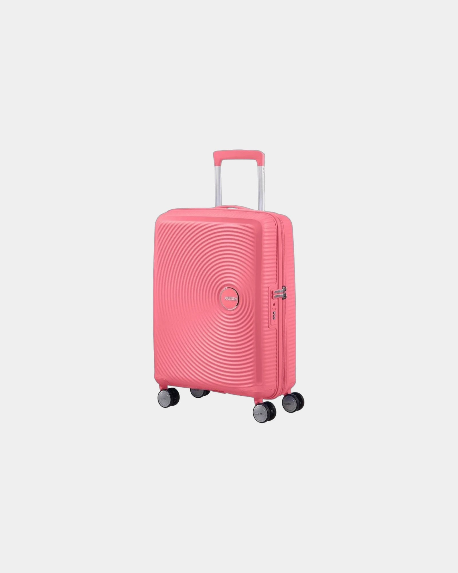 Custom polypropylene suitcase American Tourister SoundBox - Pink