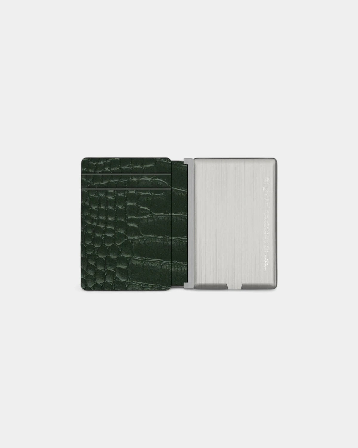 Customizable anti-RFID recycled leather card holder