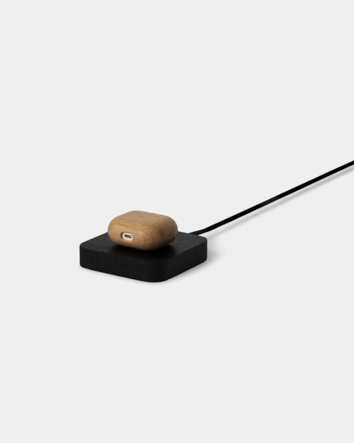 Customizable Oak Wood Wireless Charger