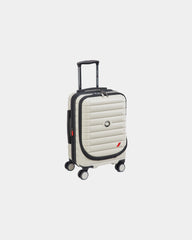 Promotional polycarbonate luggage 55 cm travel bag - Ivory