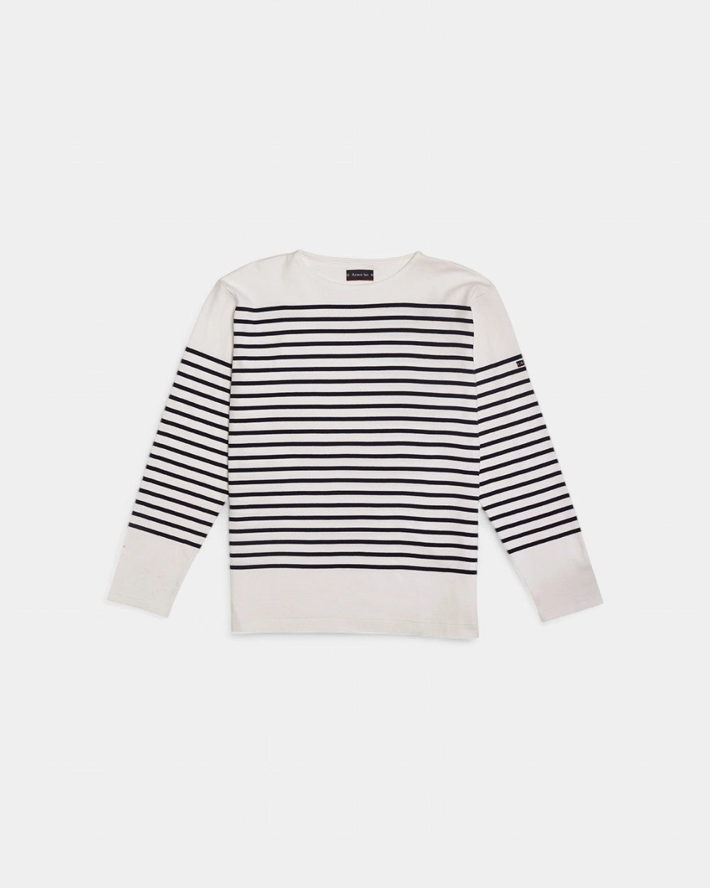 Long Sleeve Striped Boat Neck Shirt to Personalize