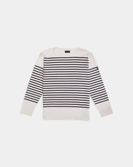 Long Sleeve Striped Boat Neck Shirt to Personalize