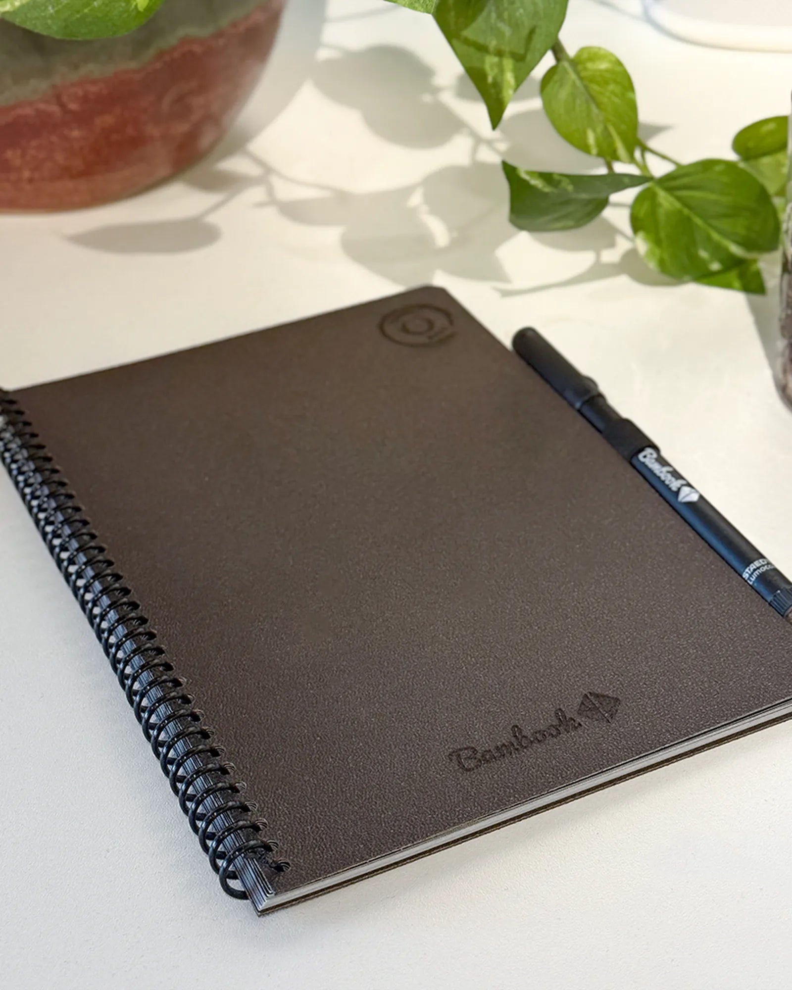 Custom recycled coffee-based A5 notebook Bambook - 3