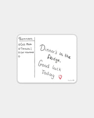 Custom reusable vinyl sticky whiteboard Bambook - White