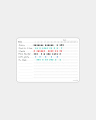 Custom eco-friendly adhesive habit tracker Bambook - White