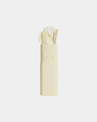 Promotional eco-friendly cutlery kit BINI - Cream