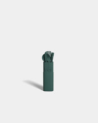 Kit de couverts bio-composite à personnaliser - Vert Foncé