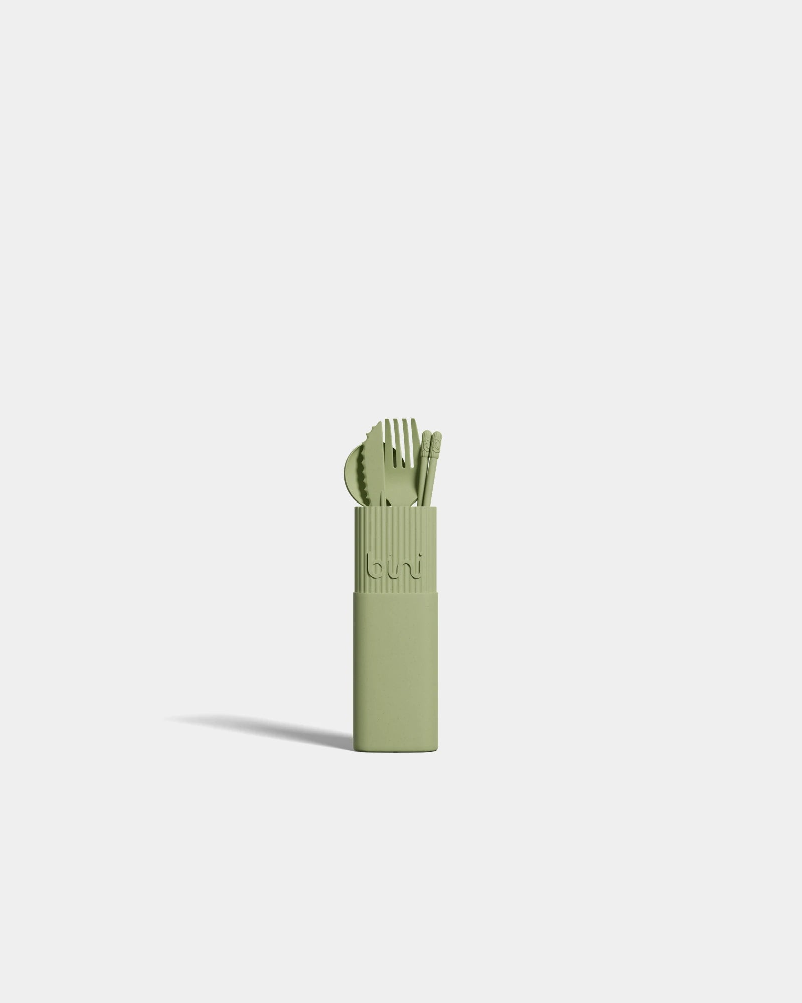 Kit de couverts bio-composite à personnaliser - Vert Olive