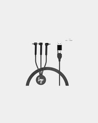 Custom promotional recycled charging cable Blaupunkt RCS - Black