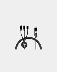 Custom promotional recycled charging cable Blaupunkt RCS - Black