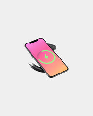 Custom recycled ABS wireless charger Blaupunkt support - Black