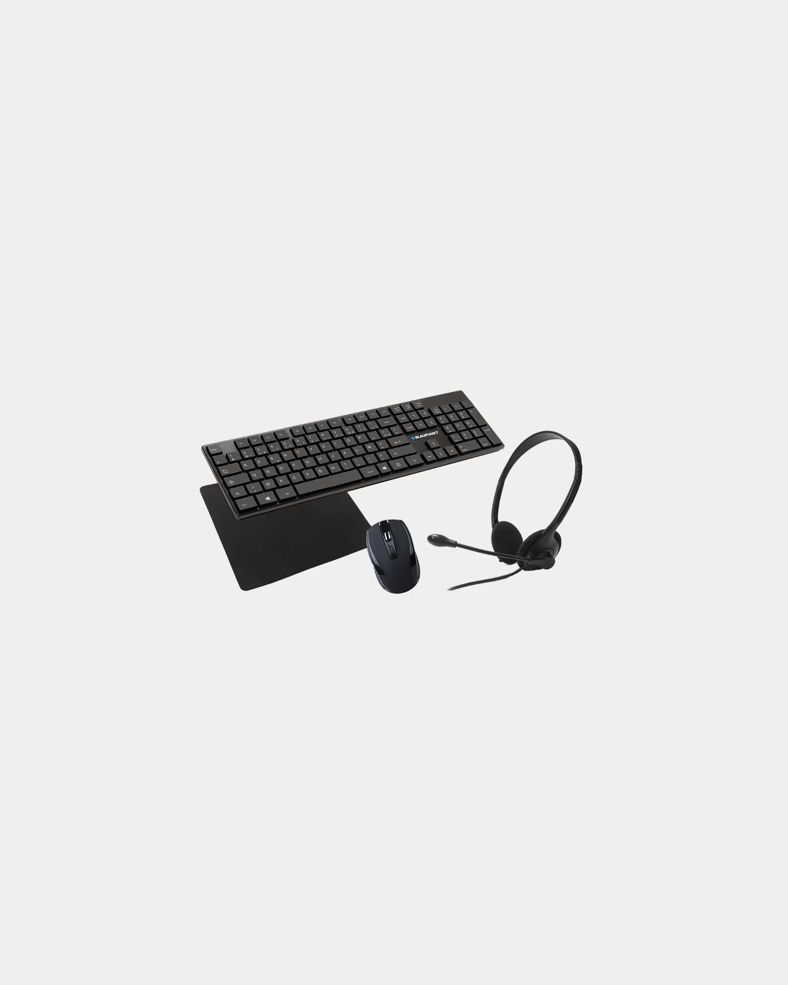 Custom black Blaupunkt connected remote work set - Black