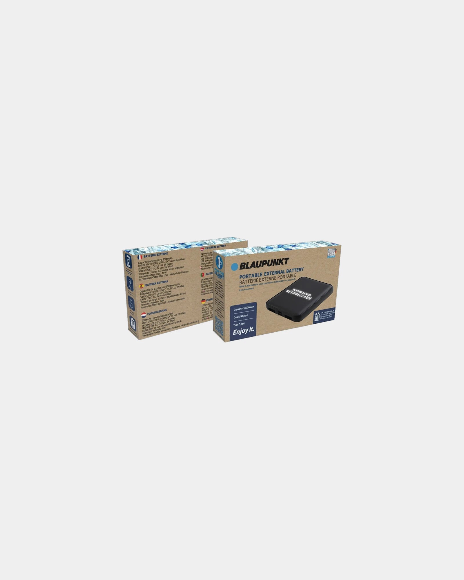 Custom RPET 5000mAh power bank Blaupunkt - 4