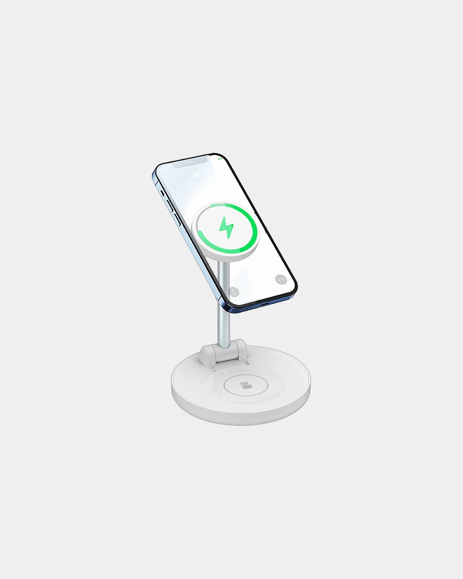 Custom magnetic 2-in-1 charging station Blaupunkt - White