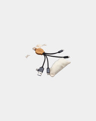 Custom recycled 5-in-1 keychain cable Bluetech - 2