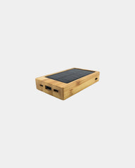 Custom bamboo FSC 5000mAh solar power bank Bluetech - 1
