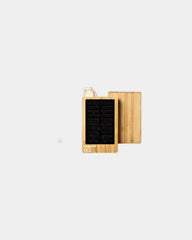 Custom bamboo FSC 5000mAh solar power bank Bluetech - Wood