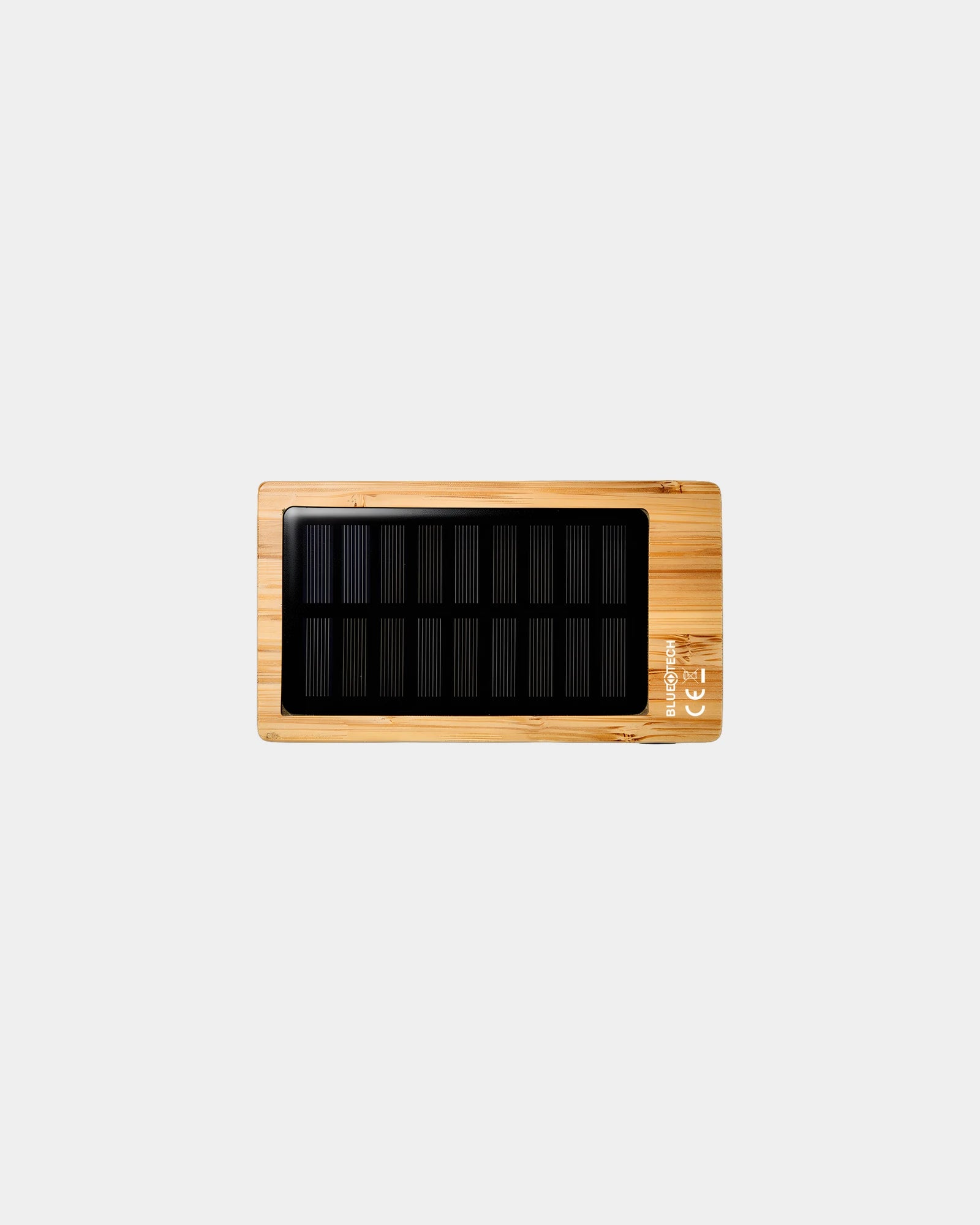 Custom bamboo FSC 5000mAh solar power bank Bluetech - 2